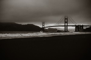 B&W Golden Gate